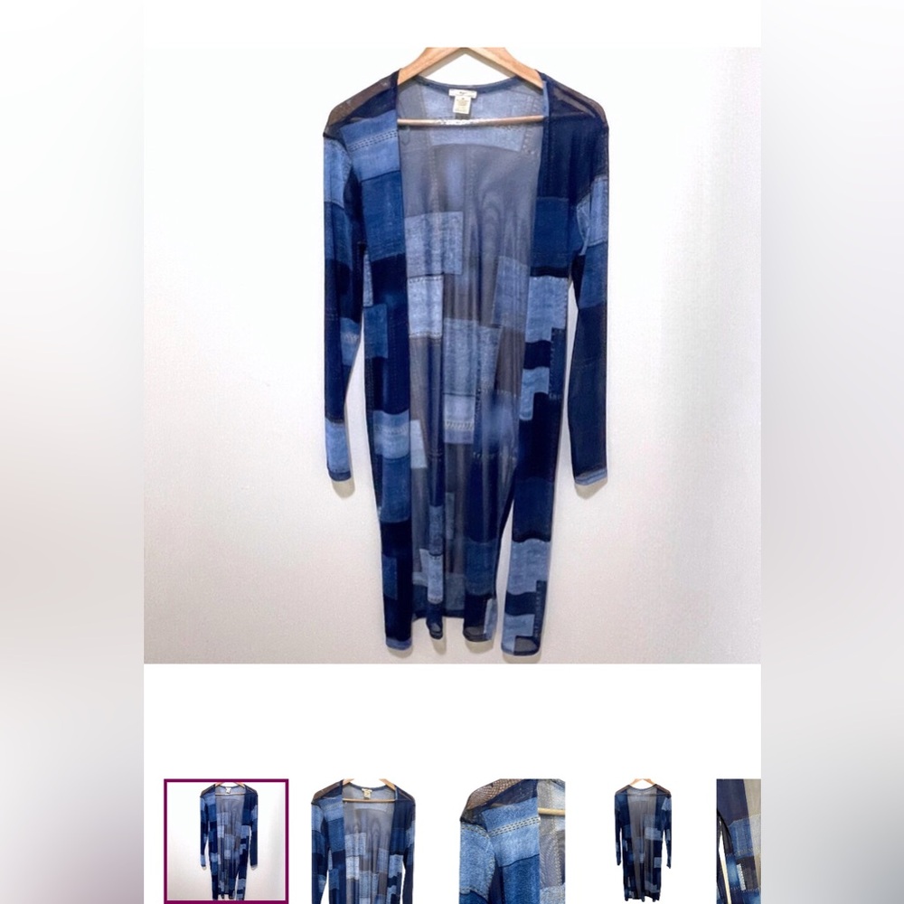 Never worn semi sheer cardigan